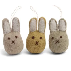 Anhänger Mini Bunny Filzhasen 3er Set