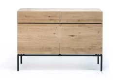 Anrichte Ligna Eiche schwarz B 110 cm