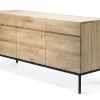 Anrichte Ligna Eiche schwarz B 165 cm