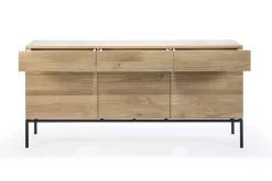 Anrichte Ligna Eiche schwarz B 165 cm