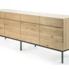Anrichte Ligna Eiche schwarz B 220 cm