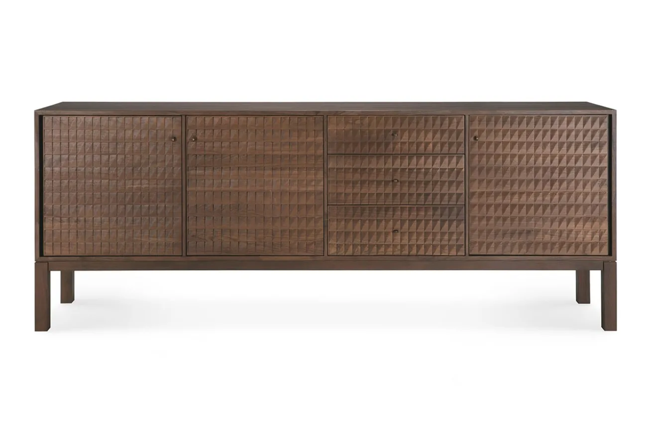 Anrichte Sono Teak lackiert B 228 cm