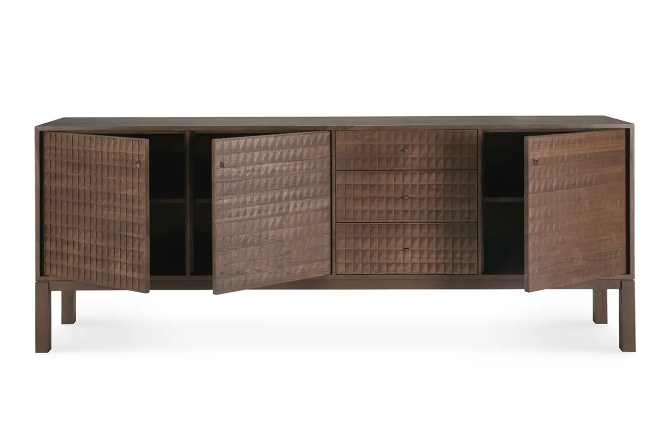 Anrichte Sono Teak lackiert B 228 cm