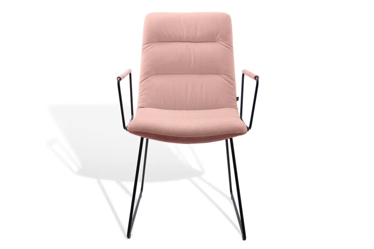 Armlehnstuhl Arva Light Stoff rosa