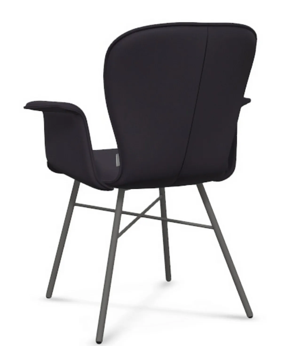 Armlehnstuhl Blake Stoff aubergine