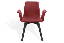 Armlehnstuhl Maverick Leder rot