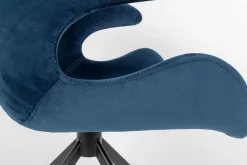 Armlehnstuhl Mia Samt blau
