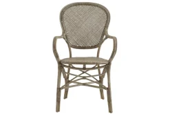 Armlehnstuhl Rossi Rattan taupe
