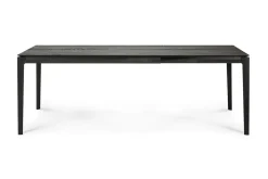 Ausziehtisch Bok Eiche schwarz 140 cm