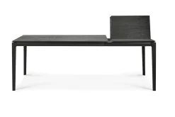 Ausziehtisch Bok Eiche schwarz 140 cm