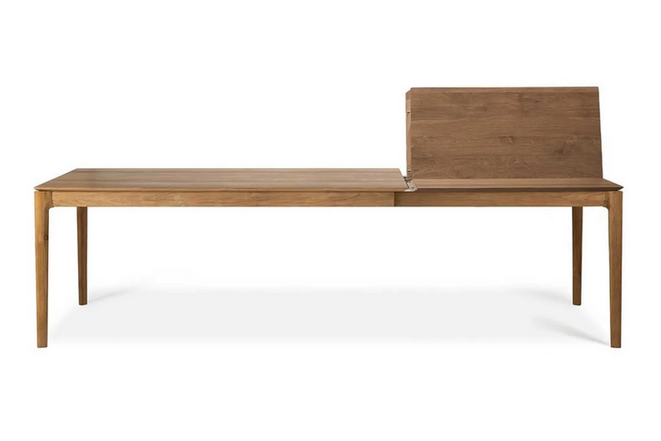 Ausziehtisch Bok Teak massiv B 140 cm