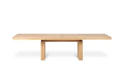 Ausziehtisch Double Eiche massiv 200-300 cm