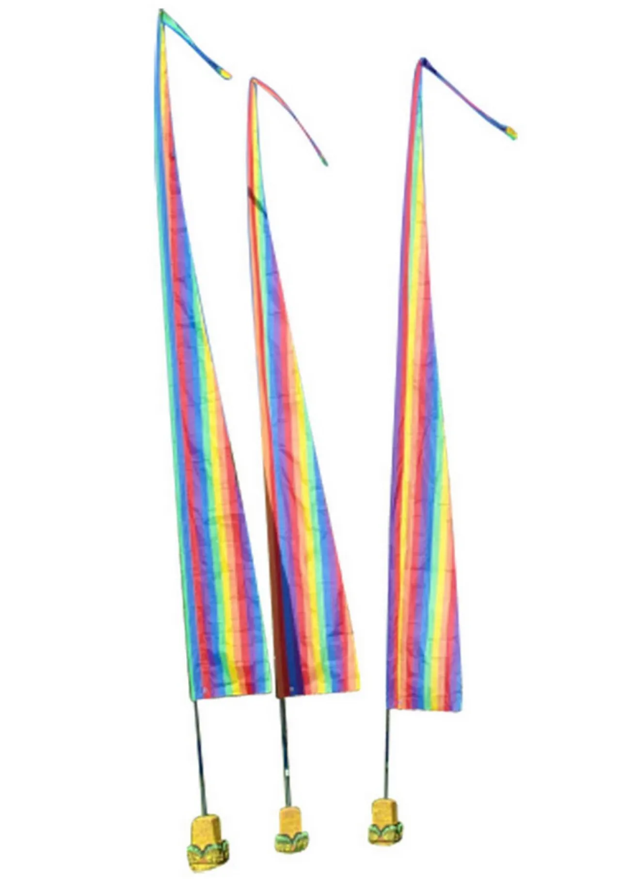 Bali Fahne Sanur 6 Meter Regenbogen