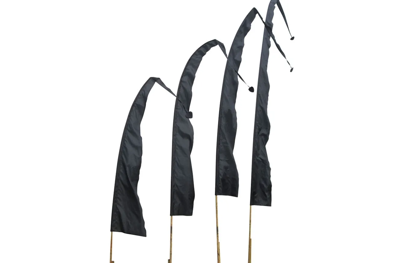 Bali Fahne Sanur 6 Meter schwarz