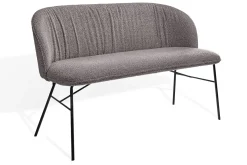 Bank Alvaro 2-Sitzer Bouclé grau
