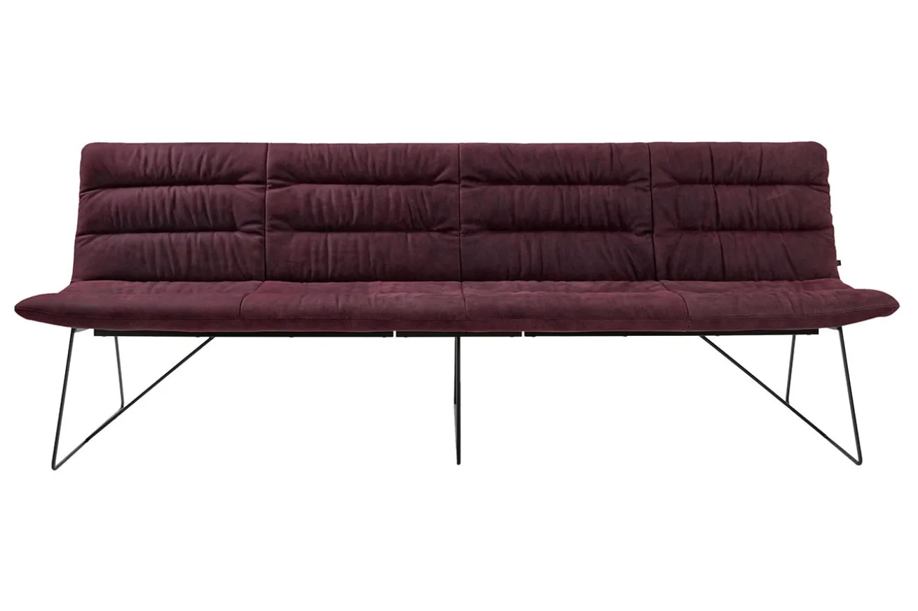 Bank Arva Light 4-Sitzer Stoff violett