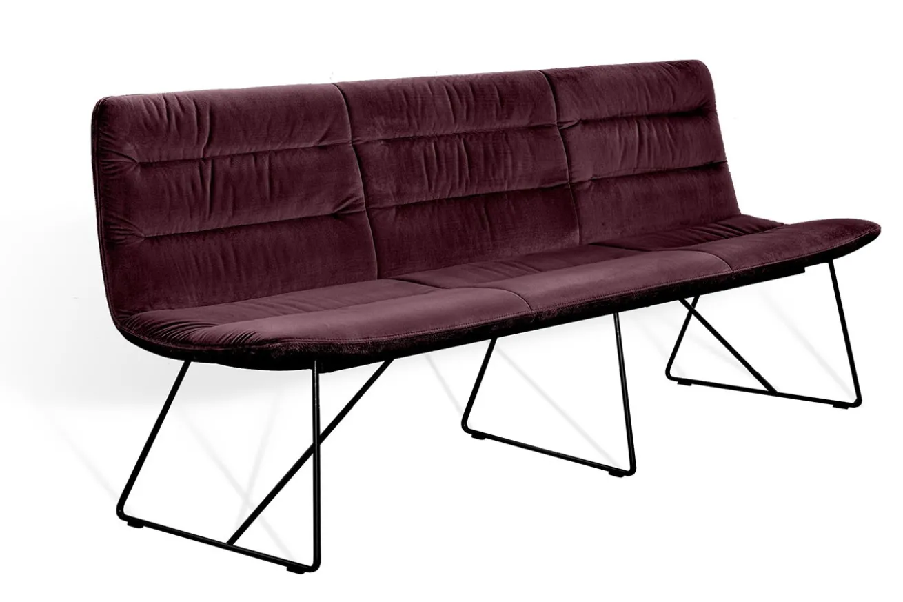 Bank Arva Light 3,5-Sitzer Stoff violett