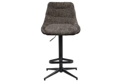 Barhocker Dexter Stoff grau