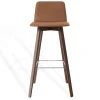 Barhocker Maverick Leder braun H 106 cm