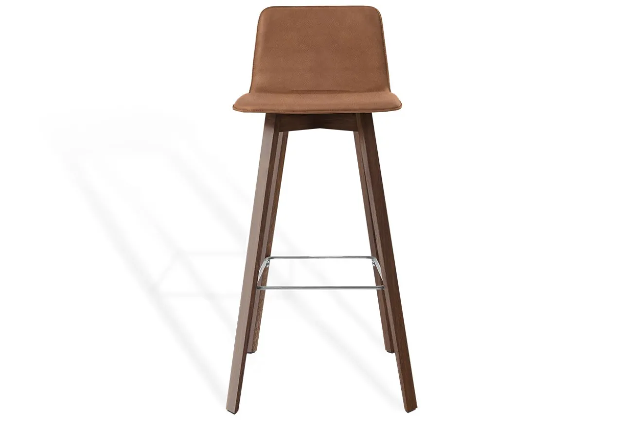 Barhocker Maverick Leder braun H 106 cm