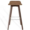 Barhocker Maverick Leder braun H 93 cm