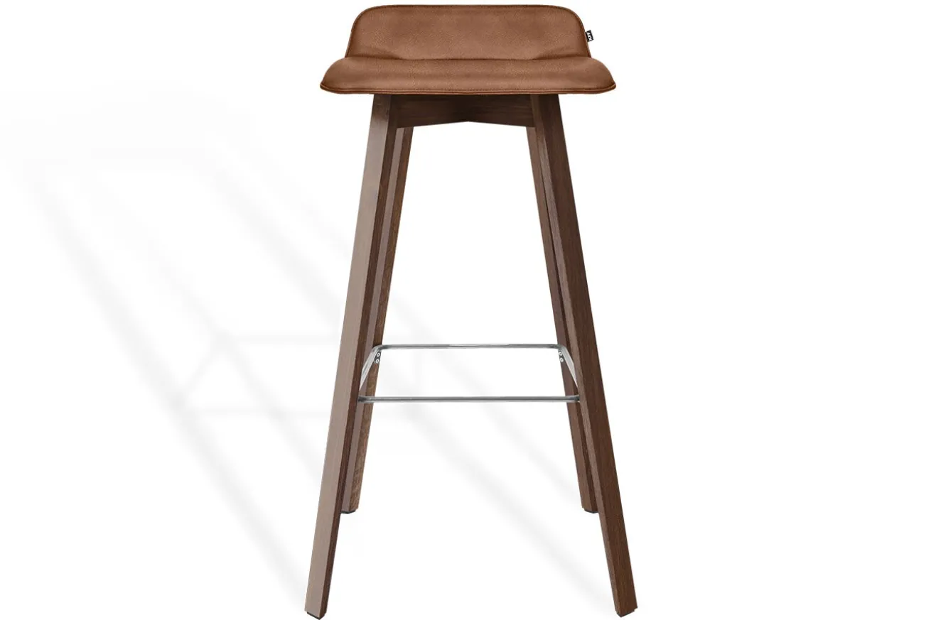 Barhocker Maverick Leder braun H 93 cm