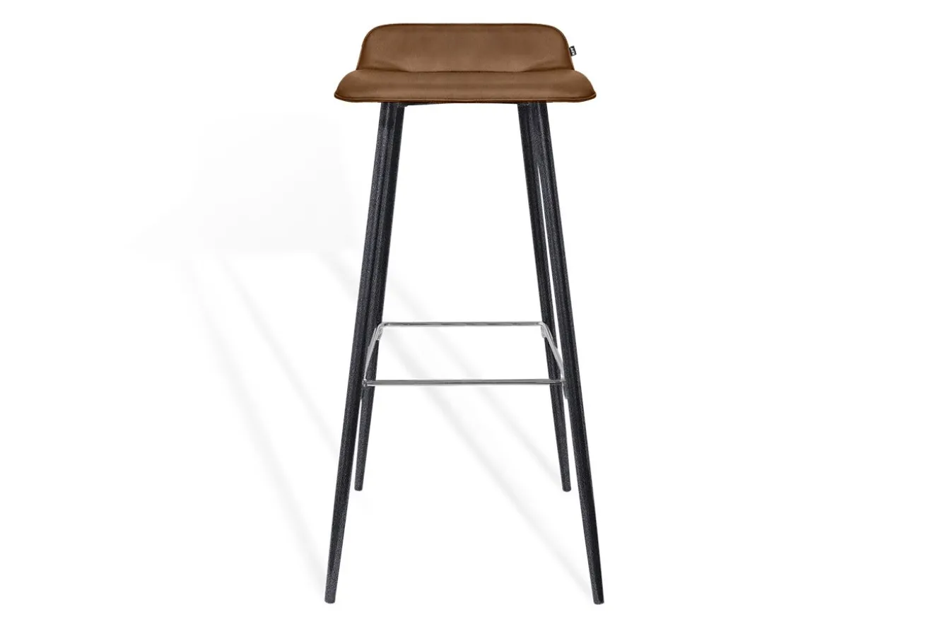 Barhocker Maverick Leder braun H 93 cm