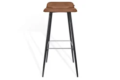 Barhocker Maverick Leder braun H 93 cm