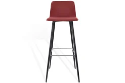 Barhocker Maverick Leder rot H 106 cm