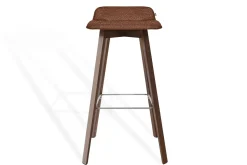 Barhocker Maverick Stoff braun H 93 cm