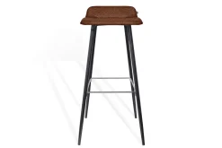 Barhocker Maverick Stoff braun H 93 cm