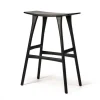 Barhocker Osso Eiche schwarz H 80 cm