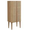Barschrank Vienna mit Rattangeflecht H 162 cm