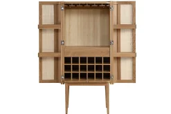 Barschrank Vienna mit Rattangeflecht H 162 cm