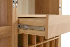 Barschrank Vienna mit Rattangeflecht H 162 cm