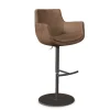 Barstuhl m. Arm Aquilo Leder braun