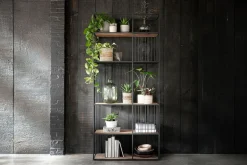 Bücherregal Barra Teak-Metall B 95 cm
