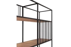 Bücherregal Barra Teak-Metall B 140 cm