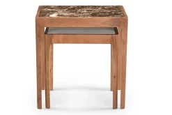 Beistelltisch 2er-Set Gats Marmor