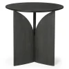 Beistelltisch Fin Teak schwarz