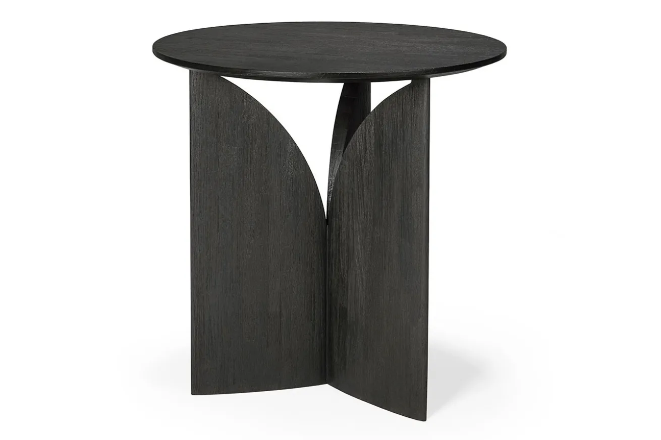 Beistelltisch Fin Teak schwarz