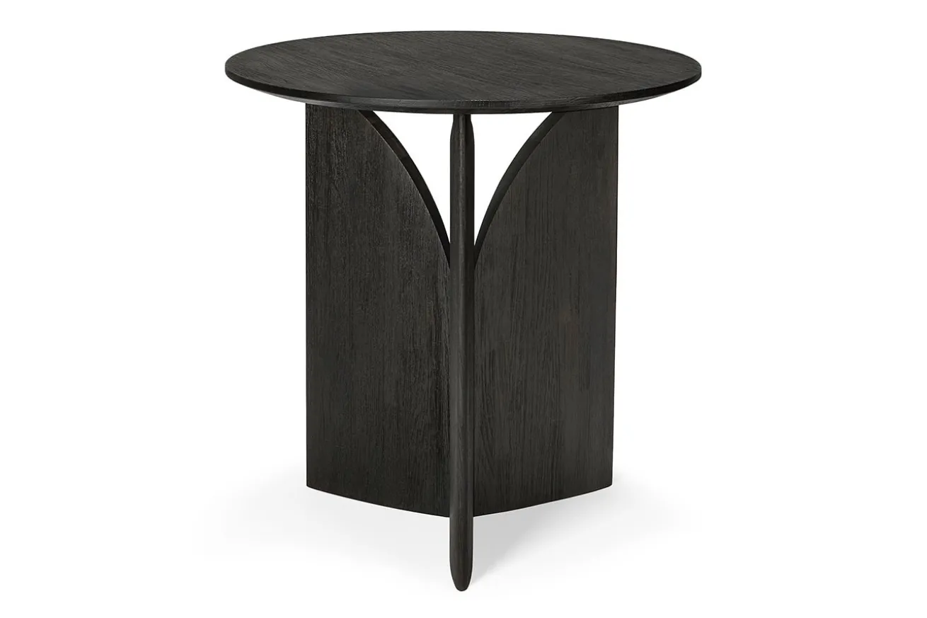Beistelltisch Fin Teak schwarz