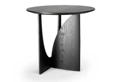 Beistelltisch Geometric Eiche schwarz