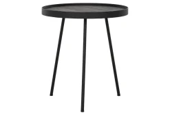 Beistelltisch Highlight Teak schwarz D 40 cm