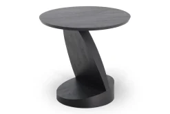 Beistelltisch Oblic Teak schwarz