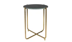 Beistelltisch rund Marmor grün h 54 cm