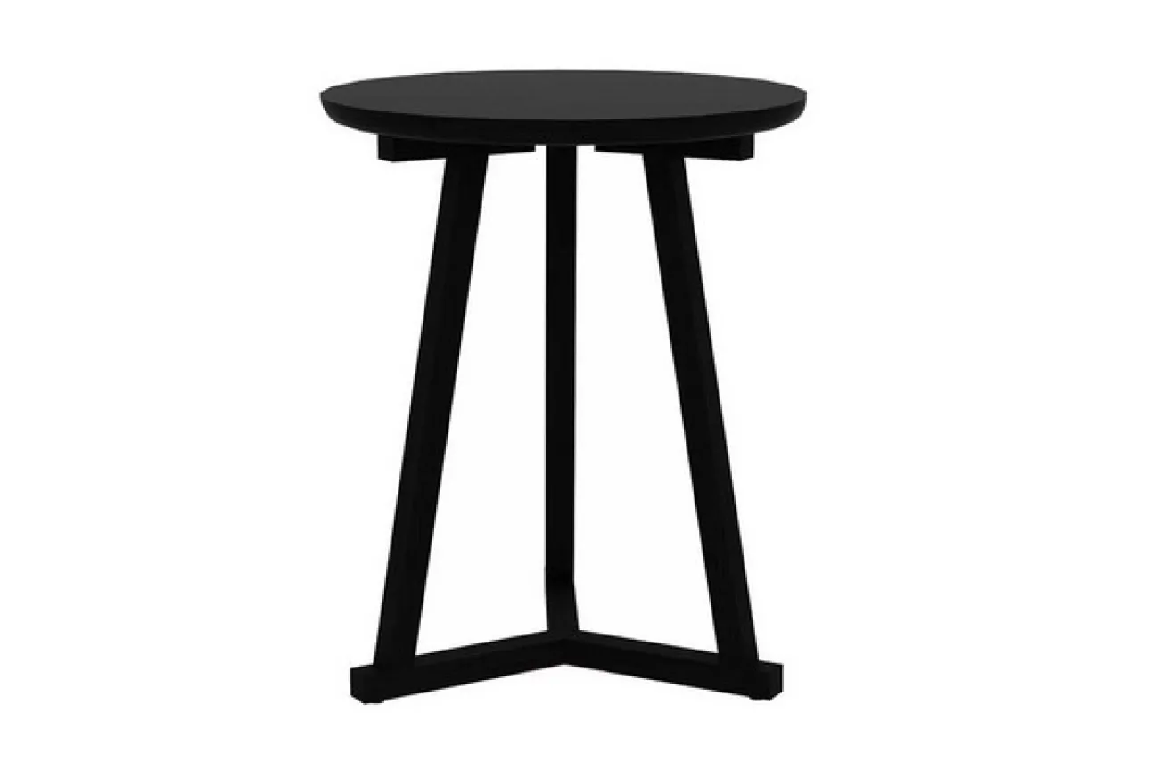Beistelltisch Tripod Eiche schwarz
