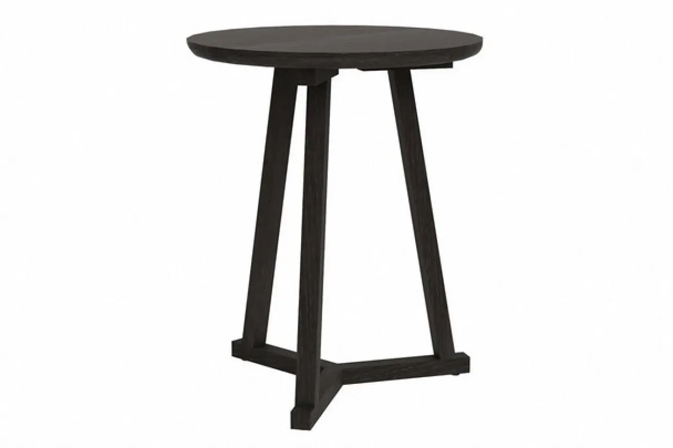 Beistelltisch Tripod Eiche schwarz