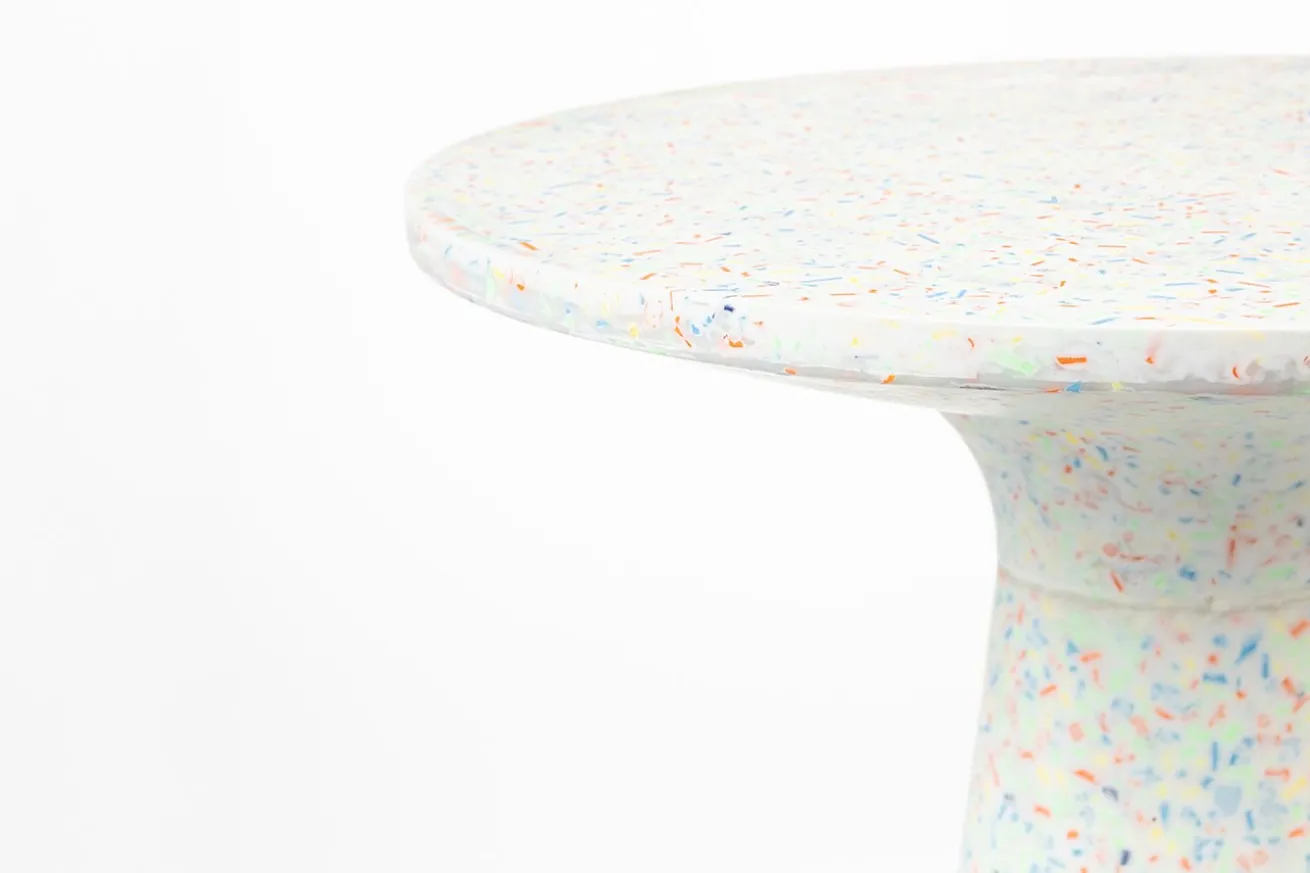 Beistelltisch Vicky recycled H 45 cm weiss