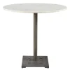 Bistrotisch Marmor weiss rund D 81